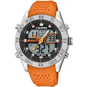 Orologio digitale uomo Calypso Street Style Arancione