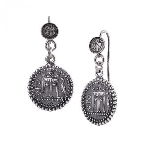 Orecchini in argento con Moneta