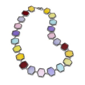 Collana in Argento e Pietre colorate