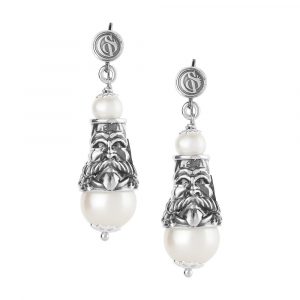 Orecchini con Perle e Maschere