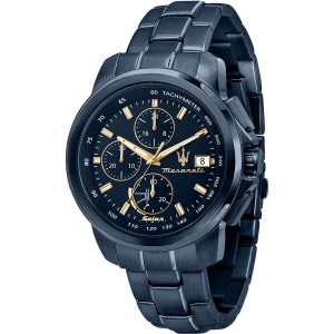 Orologio cronografo uomo Maserati Solar Blue