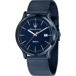 Orologio solo tempo uomo Maserati Solar Blue