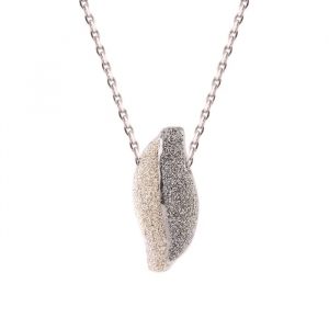 COLLANA IN ARGENTO E SABBIA DI DIAMANTI