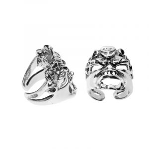 Anello donna in argento con Maschera Gerardo Sacco