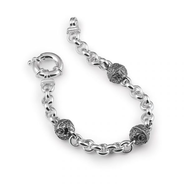 Bracciale donna con sinacoli argento Gerardo Sacco