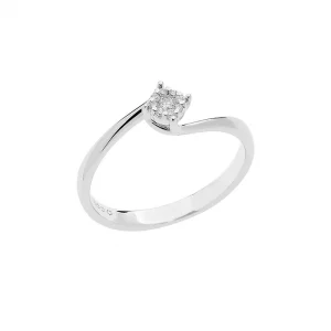 Anello in oro rose di diamanti COMETE