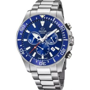 orologio uomo azzurro cinghia acciaio inossidabile 316l Jaguar