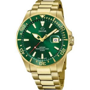 orologio uomo verde cinghia acciaio inossidabile 316l Jaguar