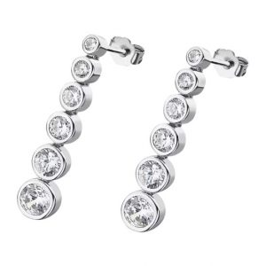 ORECCHINI DONNA LOTUS SILVER PURE ESSENTIAL LP1915-4/1 ARGENTO