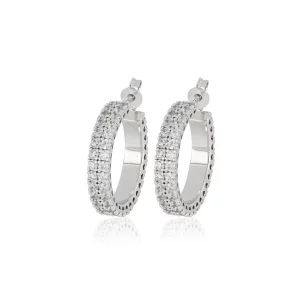 Orecchini donna argento con zirconi Artlinea