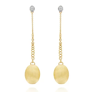 Orecchini donna "CANDLE" in oro, diamanti e diamanti Nanis