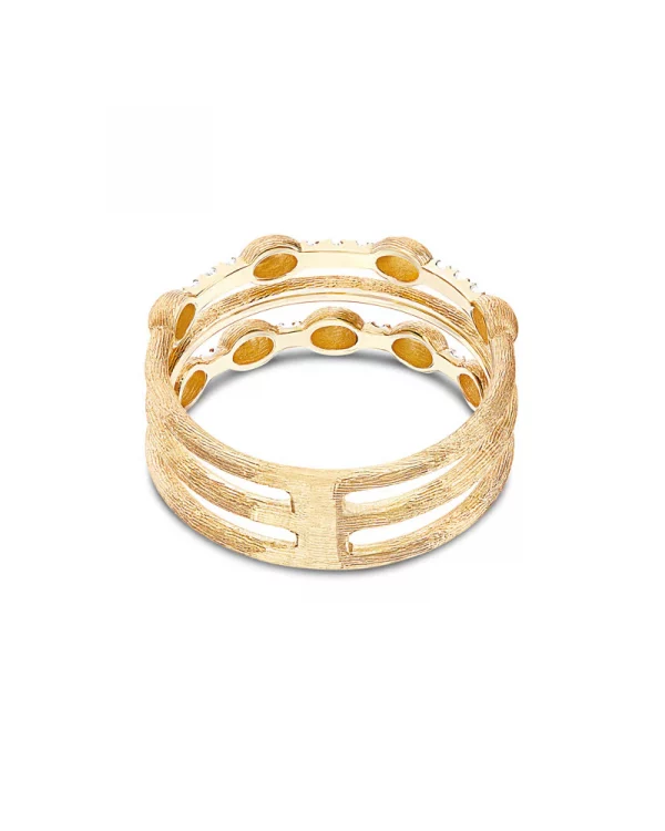 Anello donna “DANCING ÉLITE” a tripla fascia in oro e diamanti Nanis - immagine 2