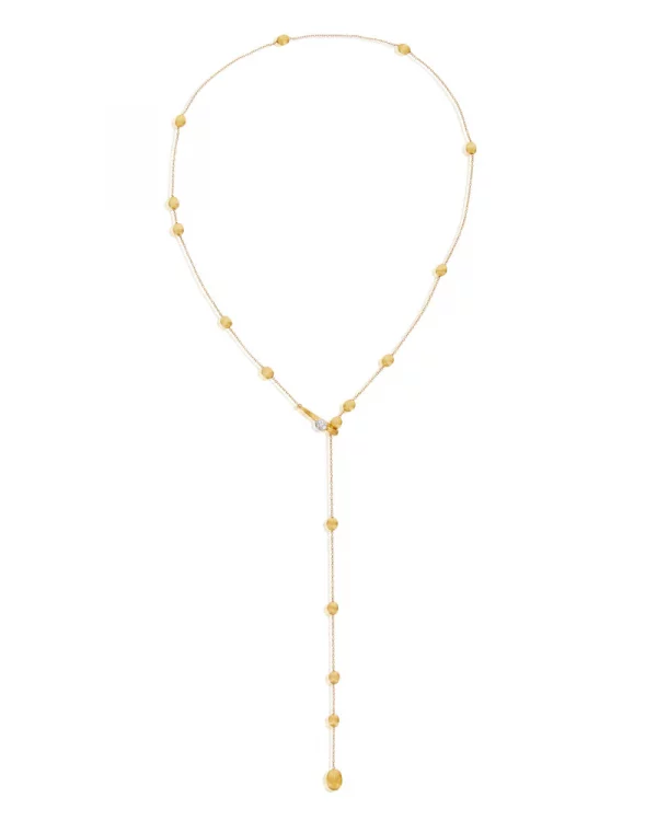 Collana donna a Y “SOFFIO” in oro e diamanti Nanis
