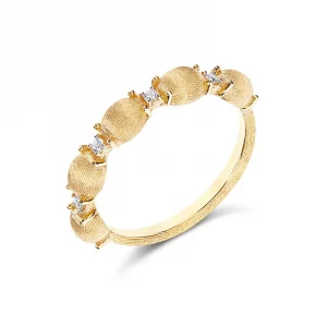 Anello donna “DANCING ÉLITE” con boules piccole in oro e diamanti Nanis