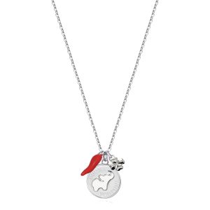 Collana donna portafortuna acciaio Brosway
