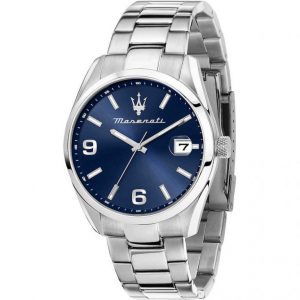 Orologio uomo solo tempo acciaio Maserati