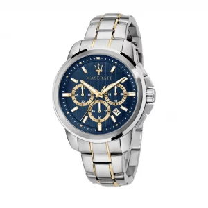 Orologio uomo cronografo acciaio Maserati
