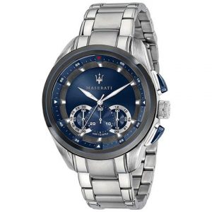 Orologio uomo cronografo acciaio Maserati
