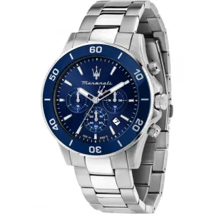 Orologio uomo solo tempo acciaio Maserati
