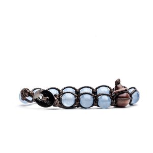 Bracciale unisex originale Agata azzurra Tibetano Tamashii®