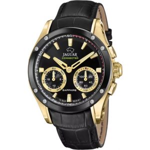 Orologio uomo Connected acciaio e pelle Jaguar