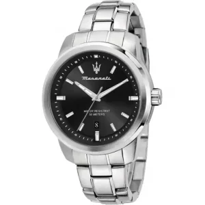 Orologio uomo solo tempo acciaio Maserati