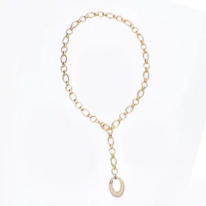 Collana donna Oval Pavè Barbieri