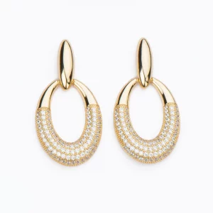 Orecchini donna Oval Pavè Barbieri