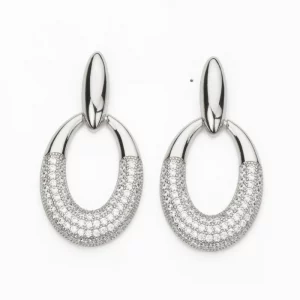 Orecchini donna Oval Pavè Barbieri