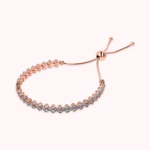 Bracciale Tennis Golden Doppio con Cubic Zirconia Bronzallure