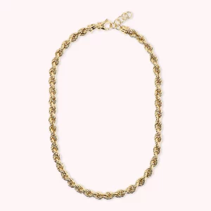 Collana donna catena corda golden Bronzallure