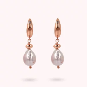 Orecchini Pendenti con Perle Barocche d'Acqua Dolce Multicolor Bronzallure