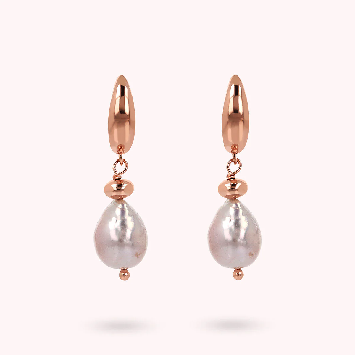 Orecchini Pendenti con Perle Barocche d'Acqua Dolce Multicolor Bronzallure