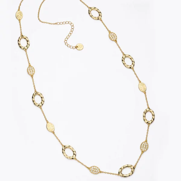 Collana lunga donna Pavè Torchon Barbieri