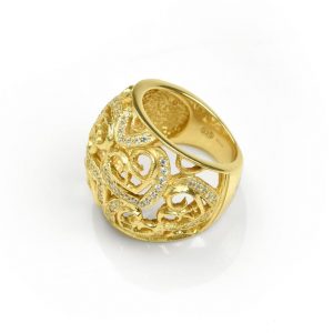 Anello donna argento placcato oro 18kt NOTREDAME Misis