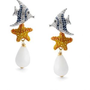 Orecchini donna argento placcato oro 18kt ISLA DE MUJERES Misis