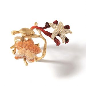 Anello donna argento placcato oro 18kt GORGONIA Misis