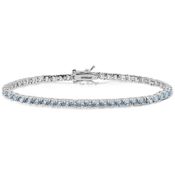 Bracciale Tennis con zirconi azzurri Comete