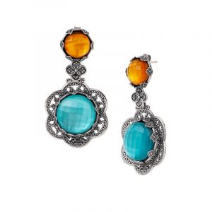 Orecchini donna argento 925 Ninfea aperta Gerardo Sacco