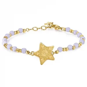 Bracciale in acciaio dorato con stella Brosway