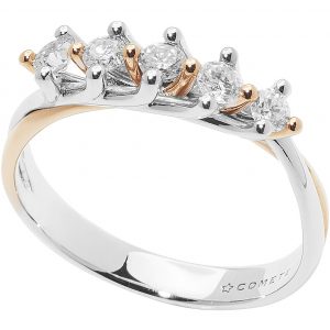 Anello donna diamante Fedine Comete