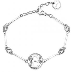 Bracciale in acciaio lettera B Brosway