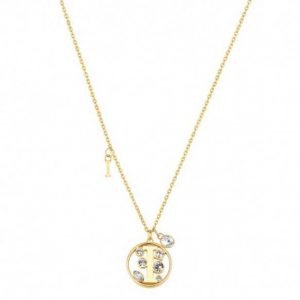 Collana dorata con lettera I Brosway