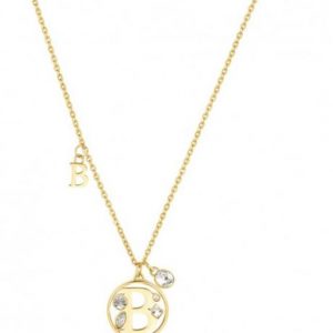 Collana dorata con lettera B Brosway