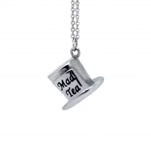 Collana donna acciaio “Cilindro del Cappellaio Matto” Mad Tea
