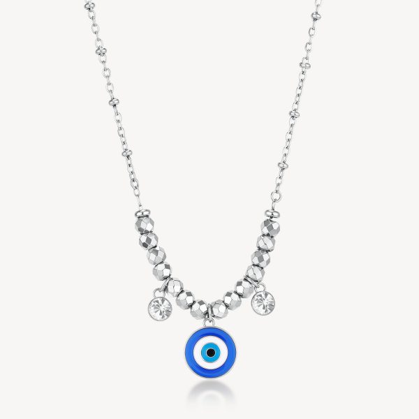 Collana in acciaio con occhio di Nazar Brosway