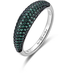 Anello in argento con cubic zirconia emerald Brosway