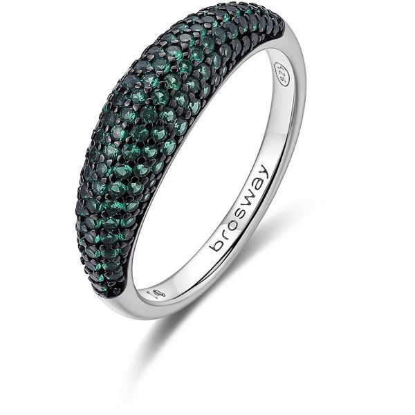 Anello in argento con cubic zirconia emerald Brosway