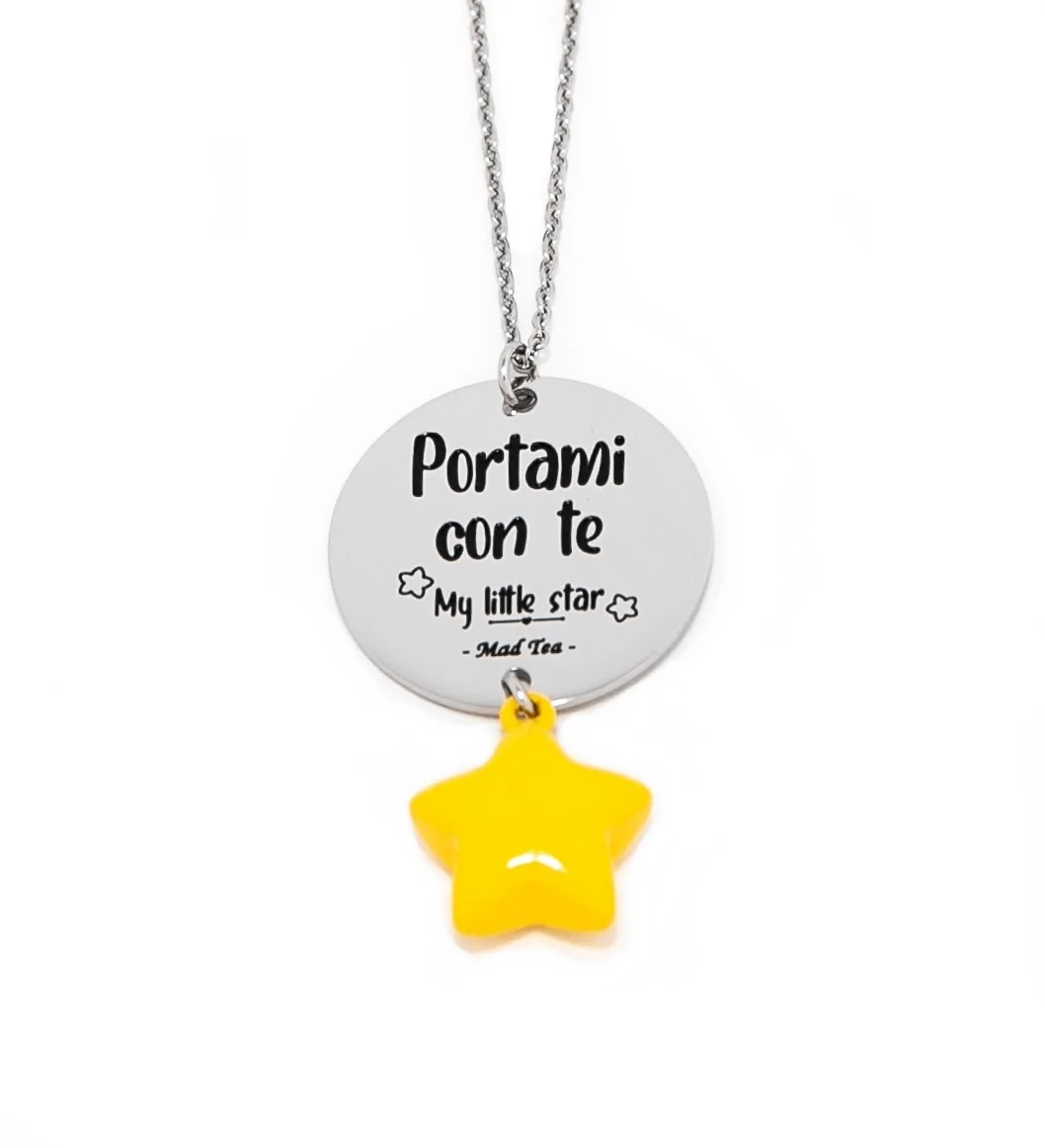 Collana donna acciaio “My little star” Mad Tea