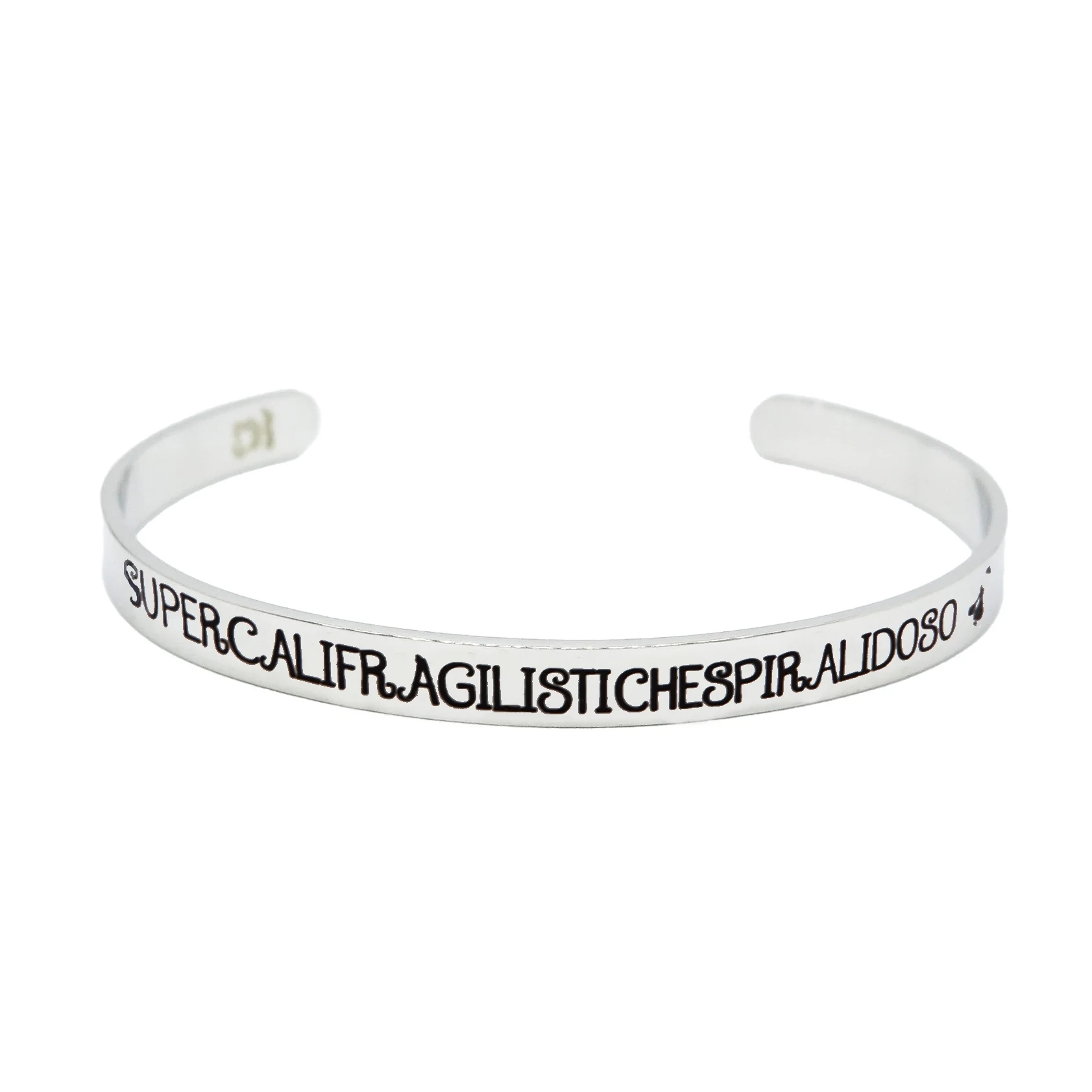 Bracciale donna acciaio rigido “Supercalifragili” Mad Tea